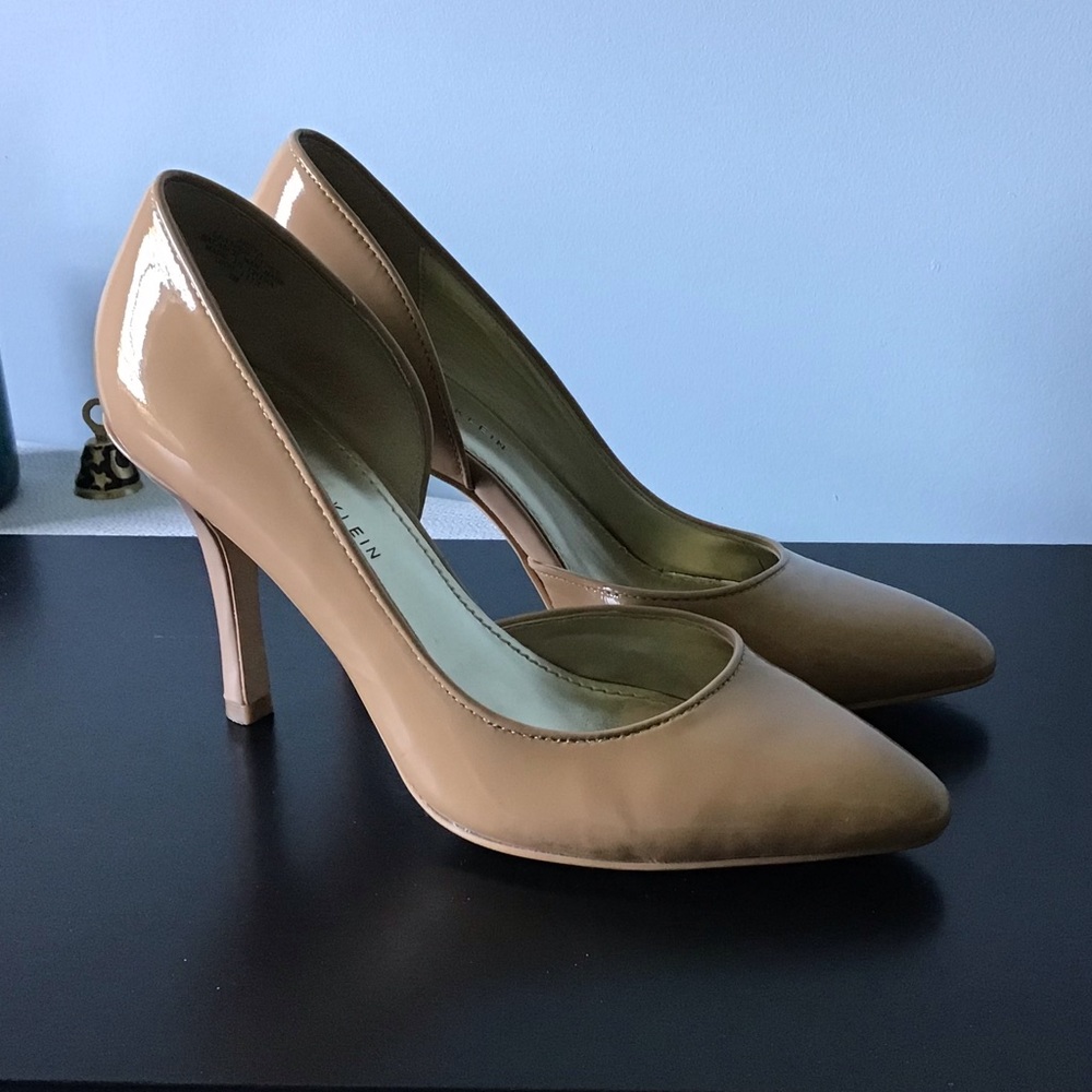 Anne Klein Nude Patent Heels